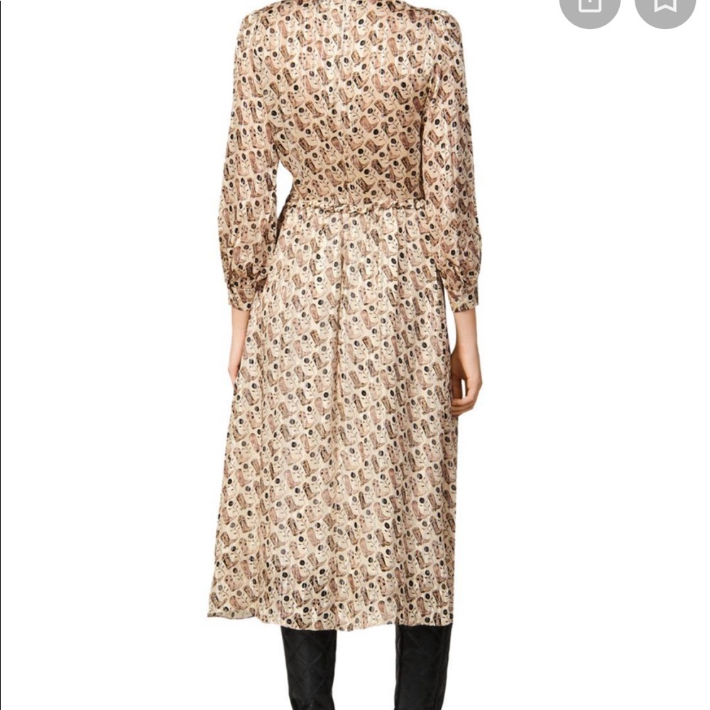Sandro - brand new with tags. MIDI satin cowboy boot dress